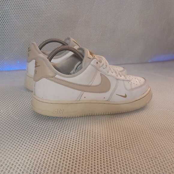 Nike Air Force 1 Low '07 Essential White Beige (W) Sz 9.5 - Picture 6 of 10